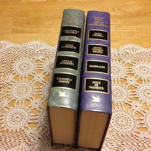 Vintage Reader's Digest Great Biographies home decor Bundle